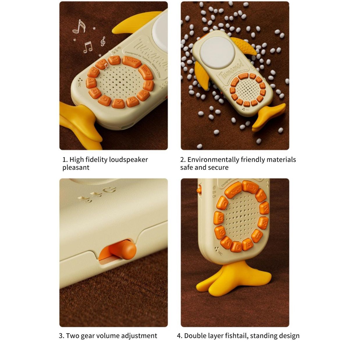 Educational Toy Early Education Mobile Phone Toy Machine Yellow