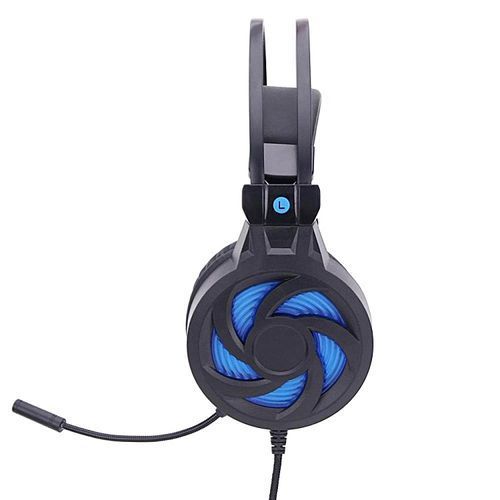 Gaming Headset, Stereo Headphones Noise Cancelling Over-Ear Wired Headphones With Microphone For PC Tablet IPhone IPad Samsung Smartphone (Blue)