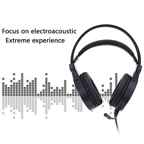 Gaming Headset, Stereo Headphones Noise Cancelling Over-Ear Wired Headphones With Microphone For PC Tablet IPhone IPad Samsung Smartphone (Blue)