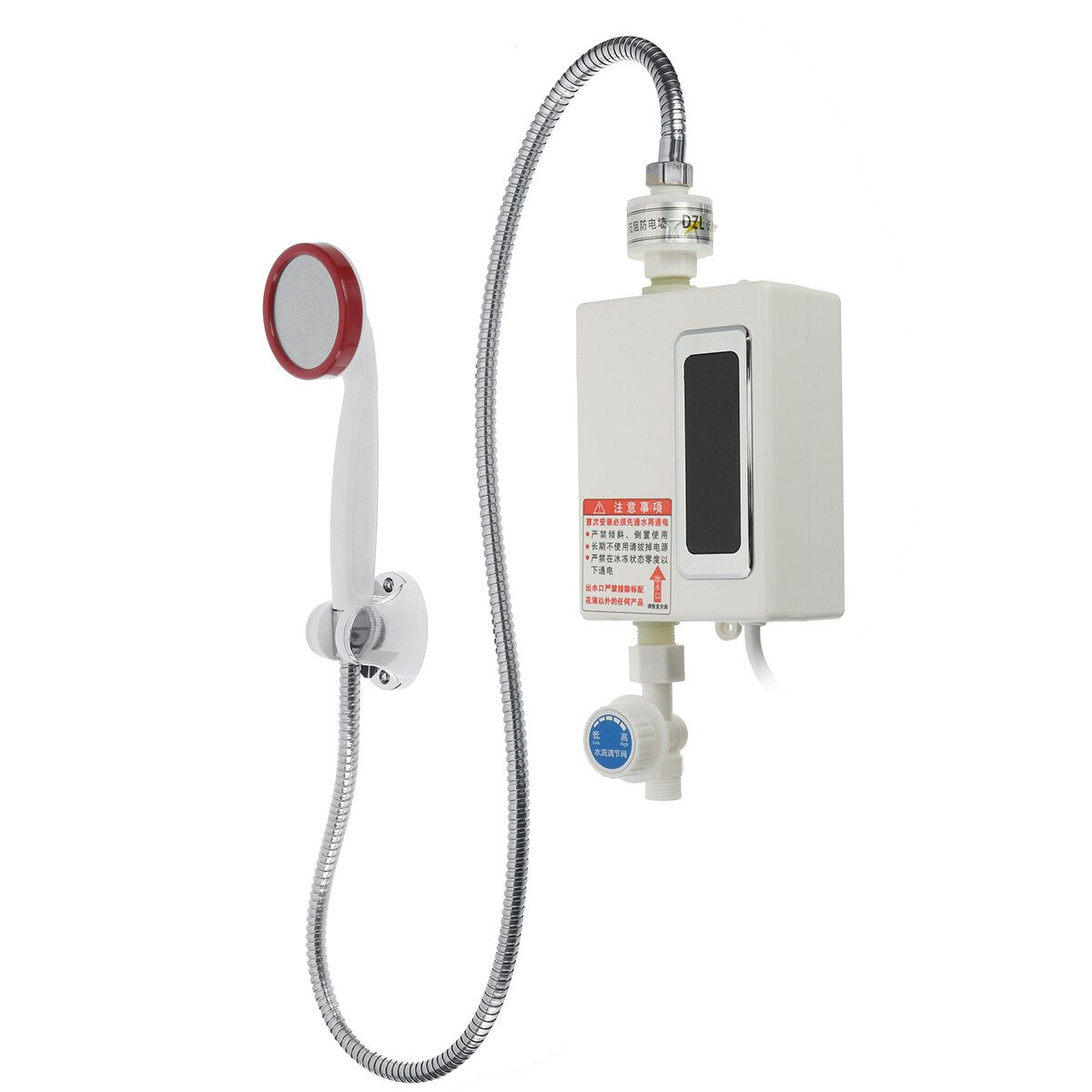 3800W 220V Tankless Instant Electric Water Heater Hot Water Heating With Digital Display For Home Kitchen Bathroom OutDoor