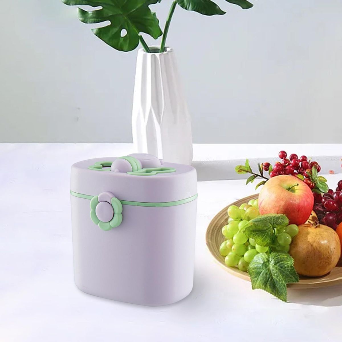 Milk Powder Formula Dispenser Fruits Snacks Violet Large