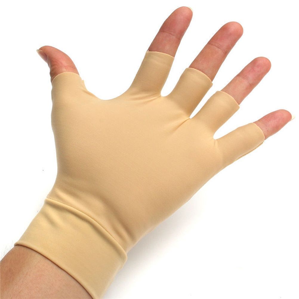 1 Pair Arthritis Relief Fitness Massage Body Gloves Washable Nylon Spandex Anti Inflammatory Hand Compression Gloves