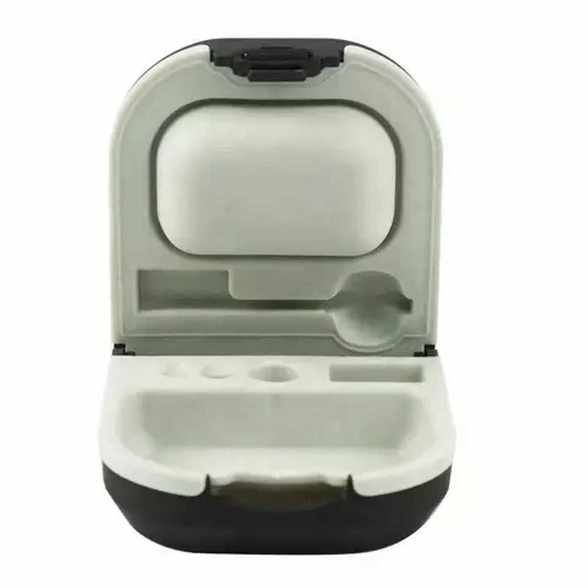 Hearing Aid Storage Case With Battery/Brush Slot Holder