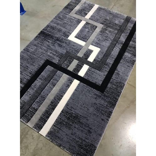 4 By 6ft Retro Pattern Multicolour Center Rug