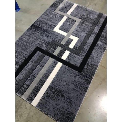 4 By 6ft Retro Pattern Multicolour Center Rug