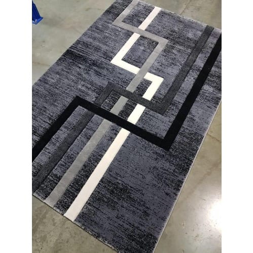 4 By 6ft Retro Pattern Multicolour Center Rug