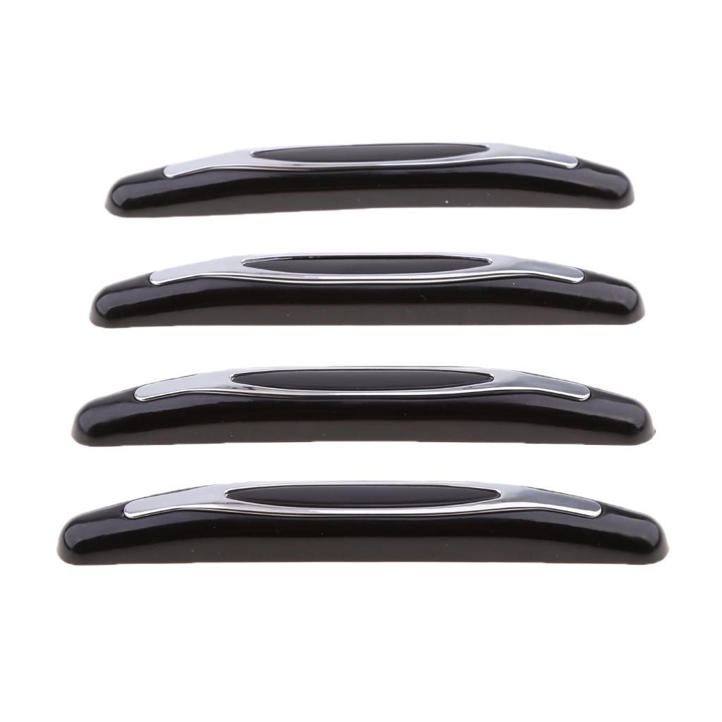 4pcs Black Car Door Bumper Fender Protective Sticker Anti Black