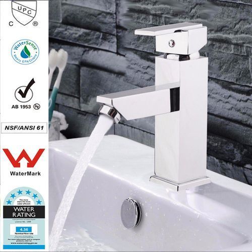 Chrome Polished Hot/Cold Mixer Sink Water Tap Basin Bathroom