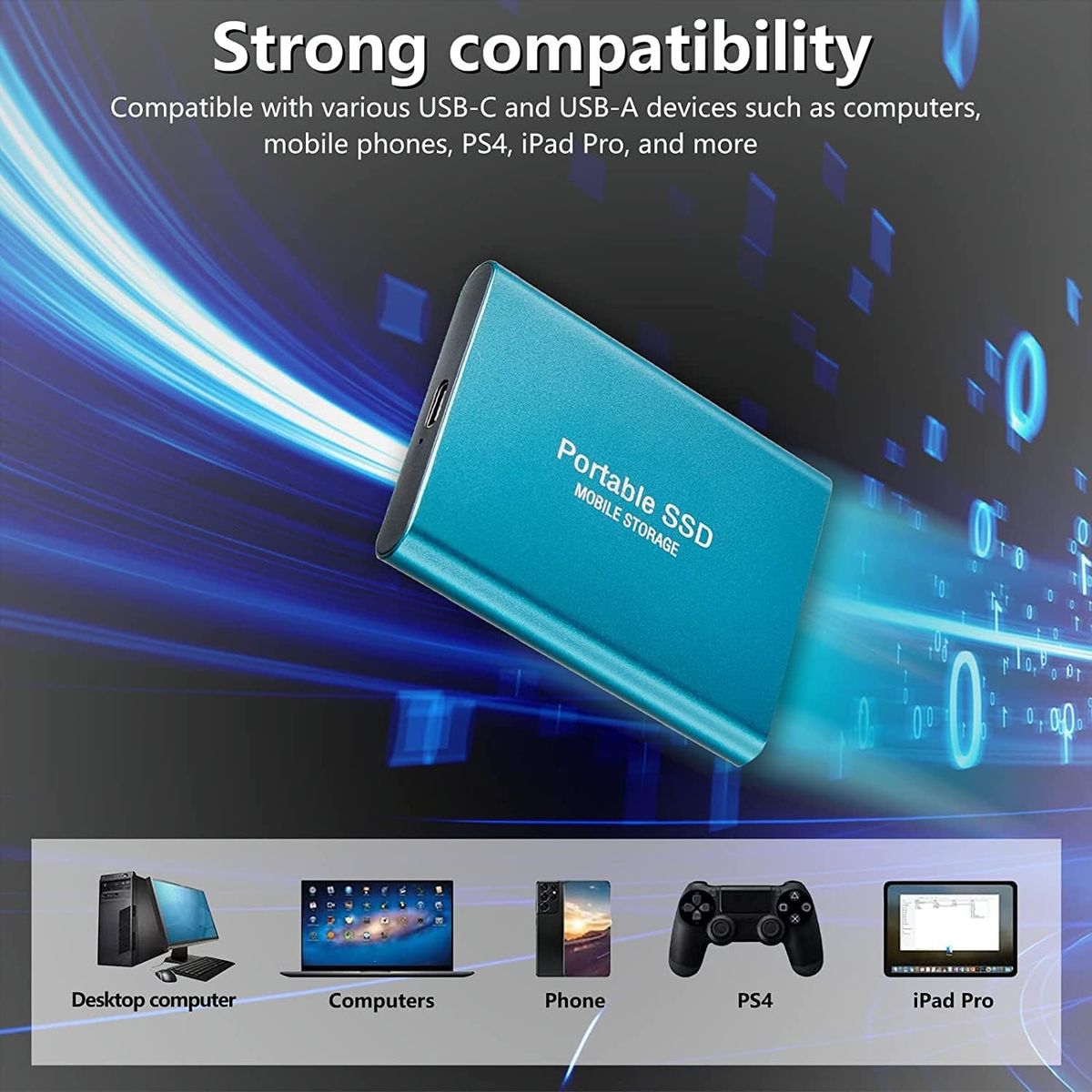 4TB Hard Drive Storage - SSD External Hard Drive