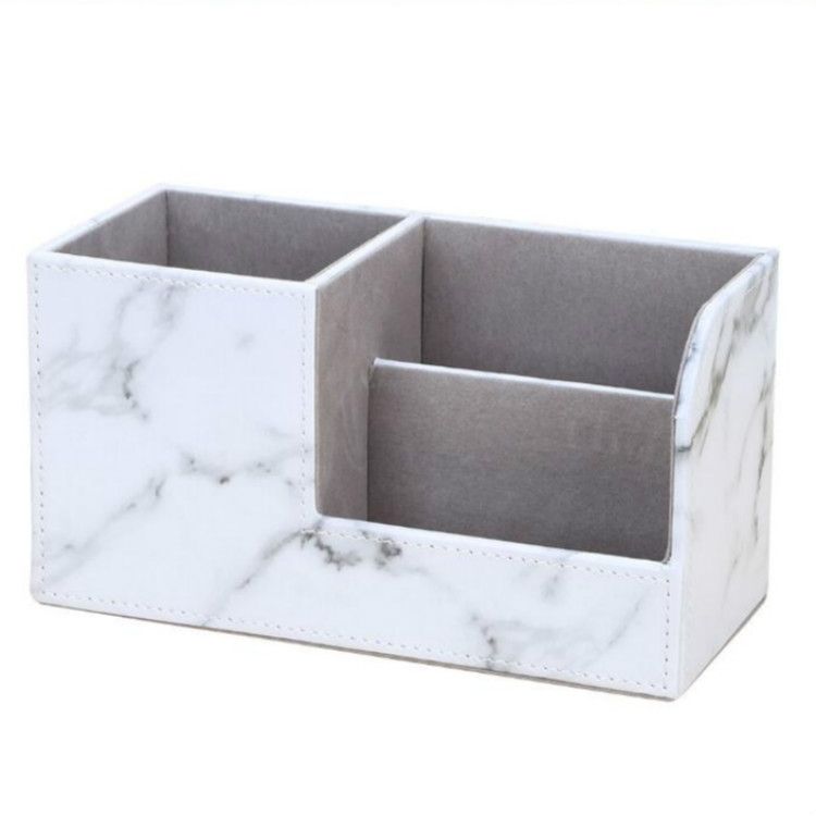 Marble Retro Creative Office Multi-function Pen Holder Storage Box
