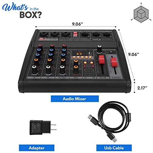 Professional Bluetooth DJ Audio Mixer  3  Channel DJ Control