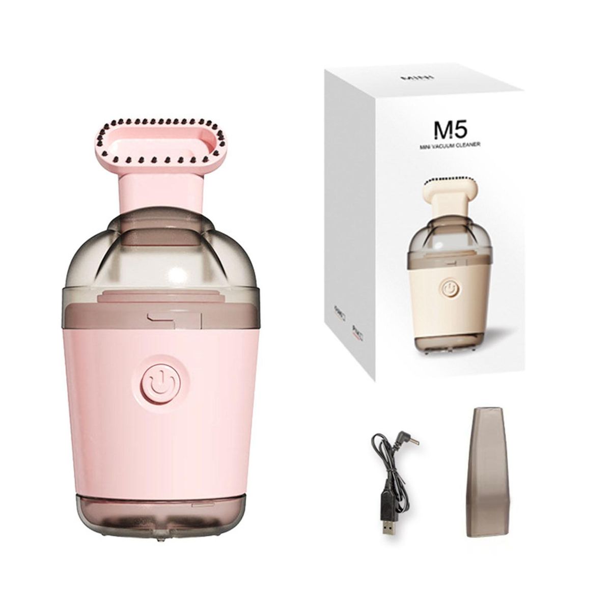 Mini Vacuum Cleaner Rechargeable Smart Sweeping Vacuum Cleaner Pink