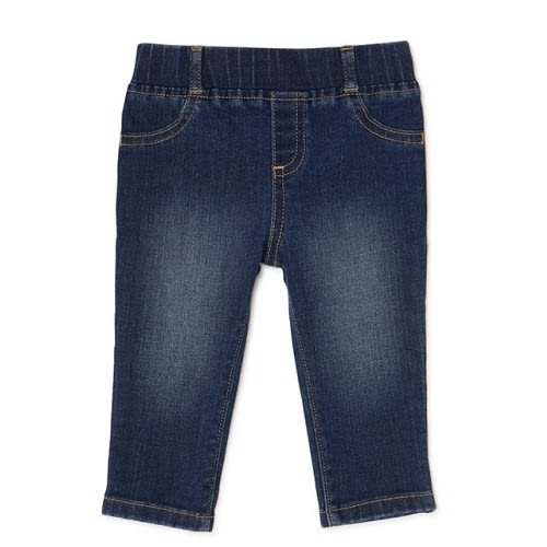Baby Girl Denim Jeggings Dark Wash - Blue