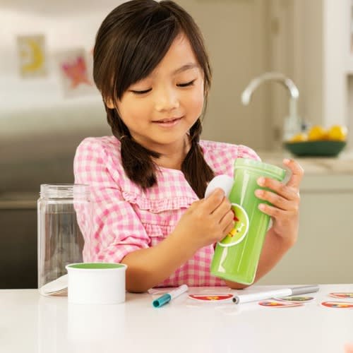 Munchkin Miracle 360° Insulated Sticker Sippy Cup, 9 Ounce, Green