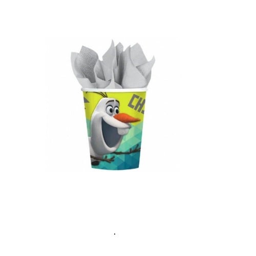 Disney Olaf 8 Ct Beverage Hot Cold Cups Paper - 9oz