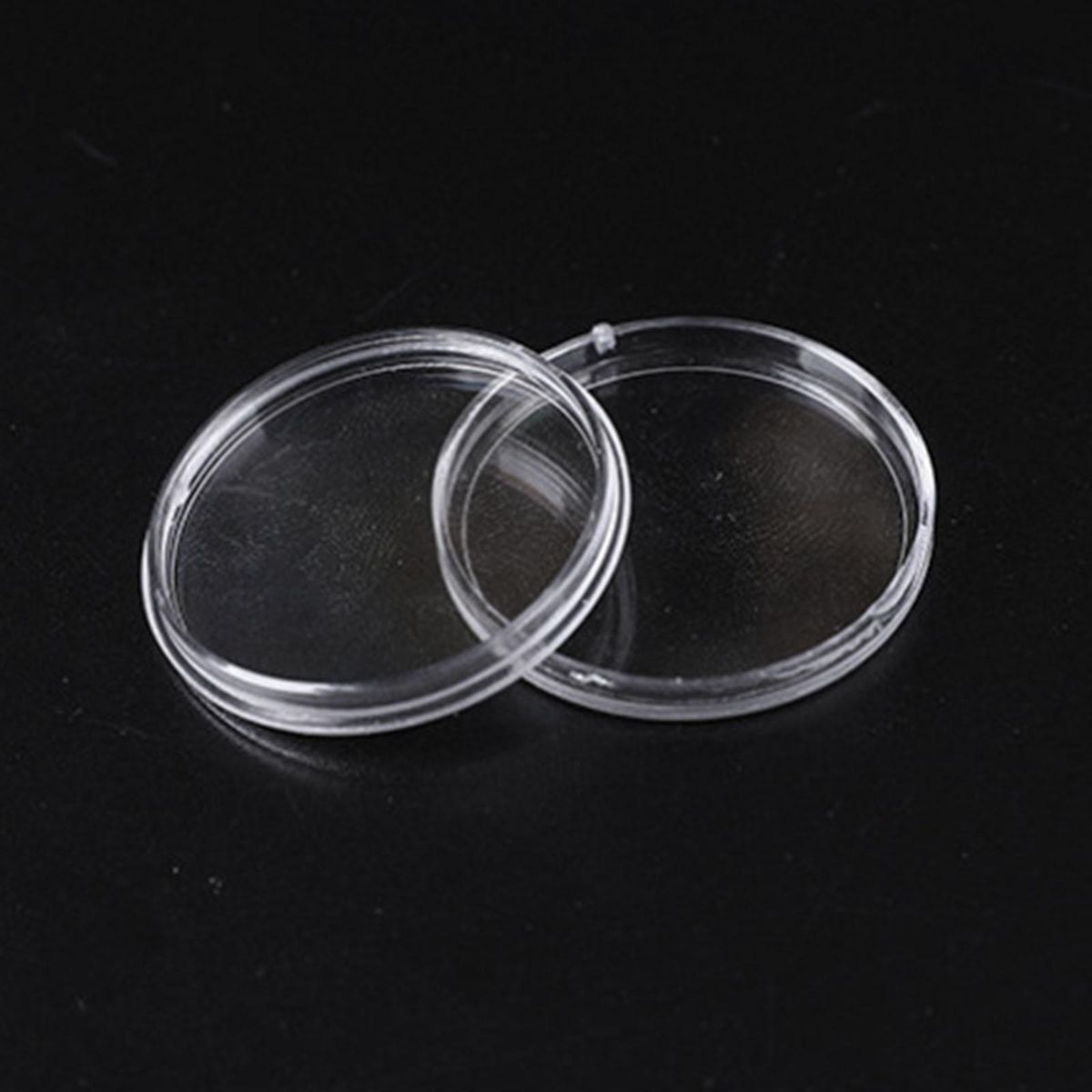 100Pcs 25mm Capsules Storage Holder Organizer Case Bins