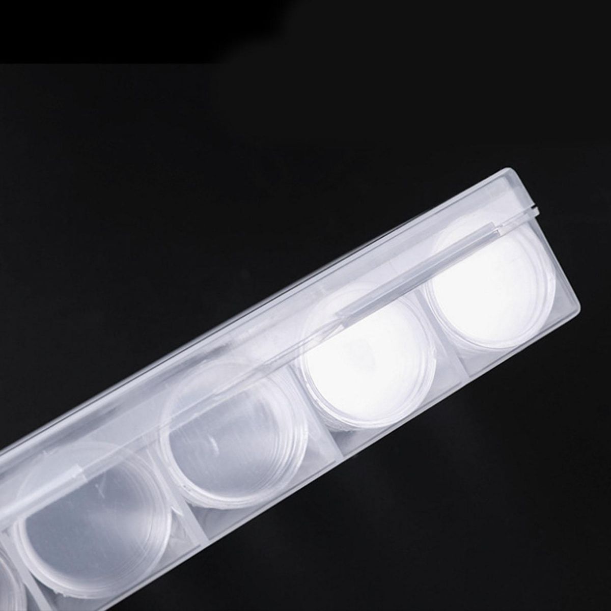 100Pcs 25mm Capsules Storage Holder Organizer Case Bins
