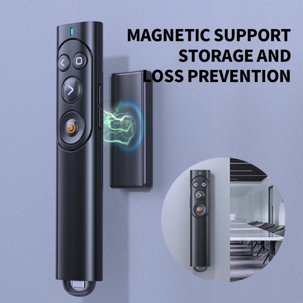 2.4GHz Wireless Wireless Presenter Remote Control B5 Red Light Or Green Light PPT Page Turning Pen For Mac Win Computer Laptop