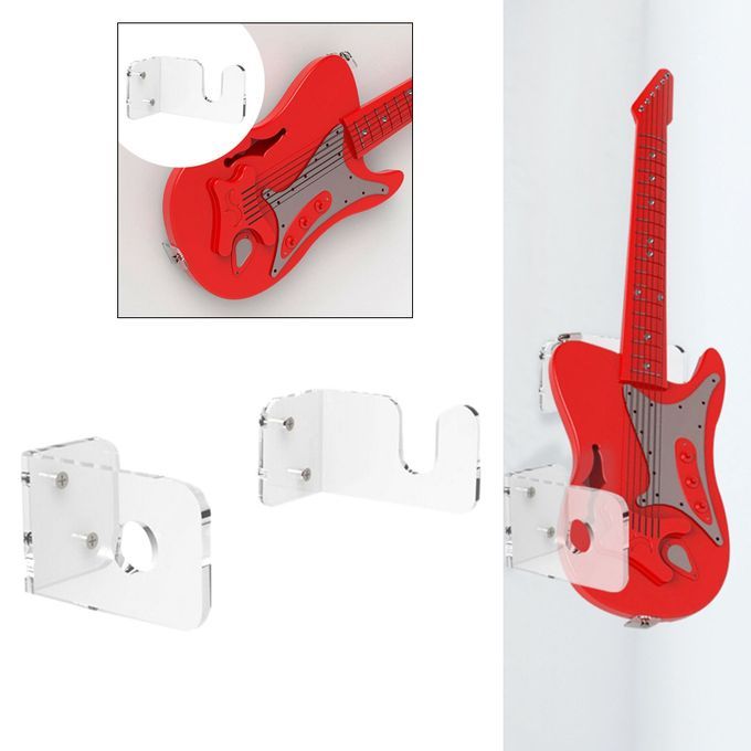 2pcs Acrylic Swing Guitar Hanger Holder Stand For Violins Mandolins