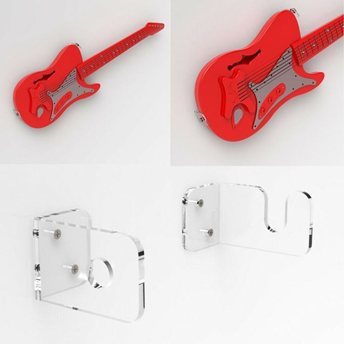 2pcs Acrylic Swing Guitar Hanger Holder Stand For Violins Mandolins