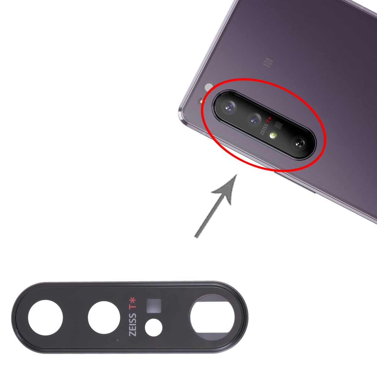 Original Camera Lens Cover For Sony Xperia 1 II