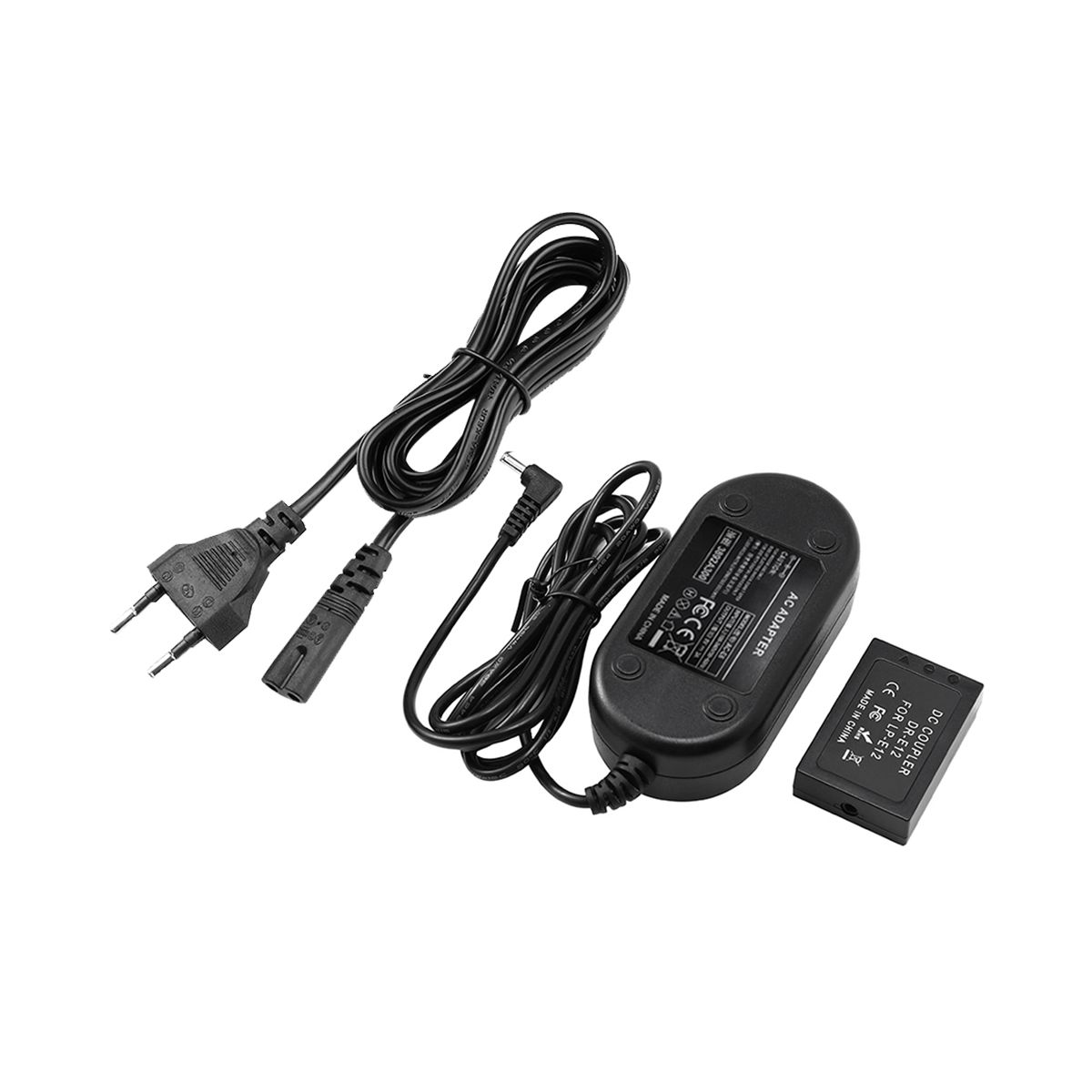 LP-E12 Dummy Battery for Canon EOS M M2 M10 M50 M100 M200 Mark II Camera Dummy Coupler EU Plug