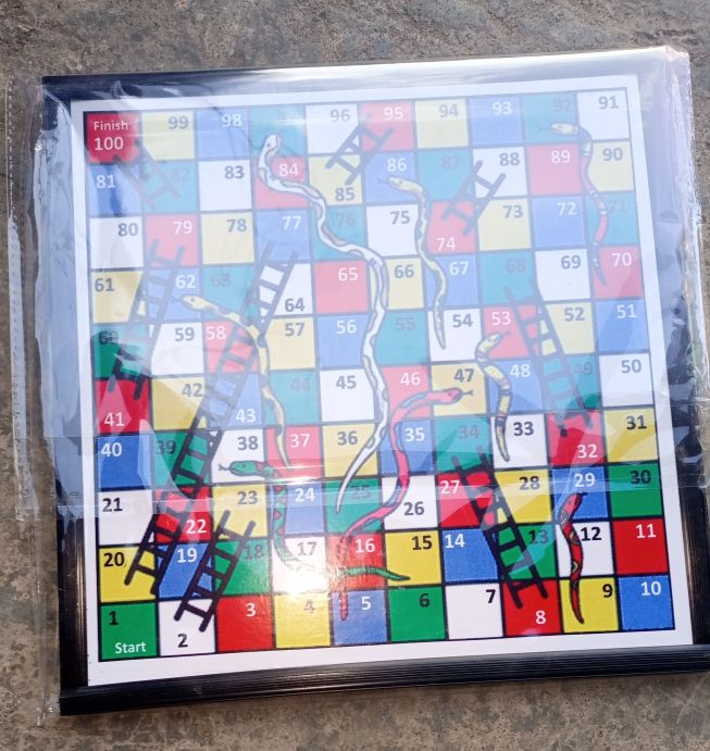 Two Side Unbreakable Snake And Ladder/Ludo Game Board