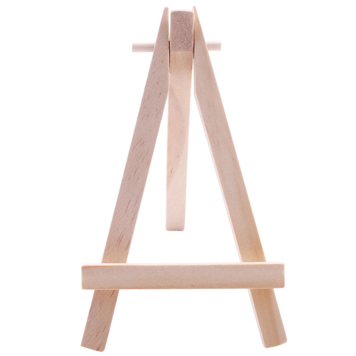 12 Pack 5 Inch Mini Wood Display Easel Natural Wooden