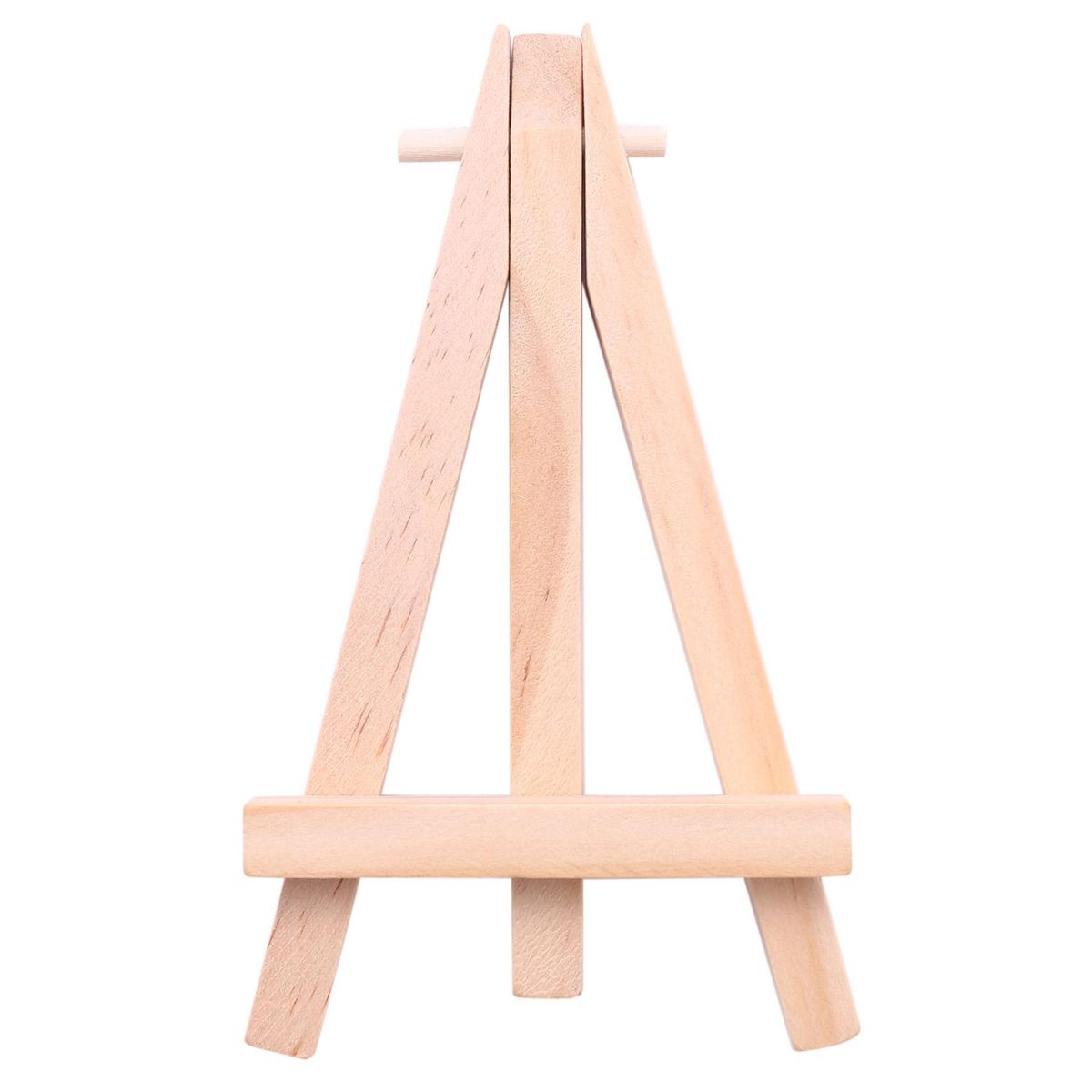 12 Pack 5 Inch Mini Wood Display Easel Natural Wooden
