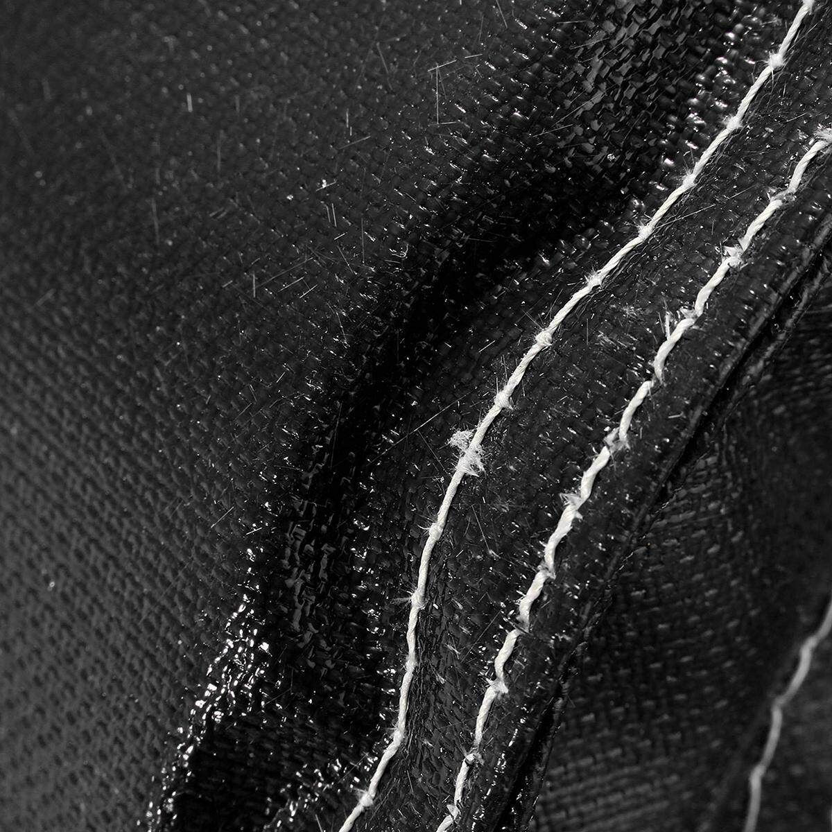 5M Exhaust Header Pipe Wrap Manifold Downpipe + T4 Racing Turbo Heat Blanket Black (black)