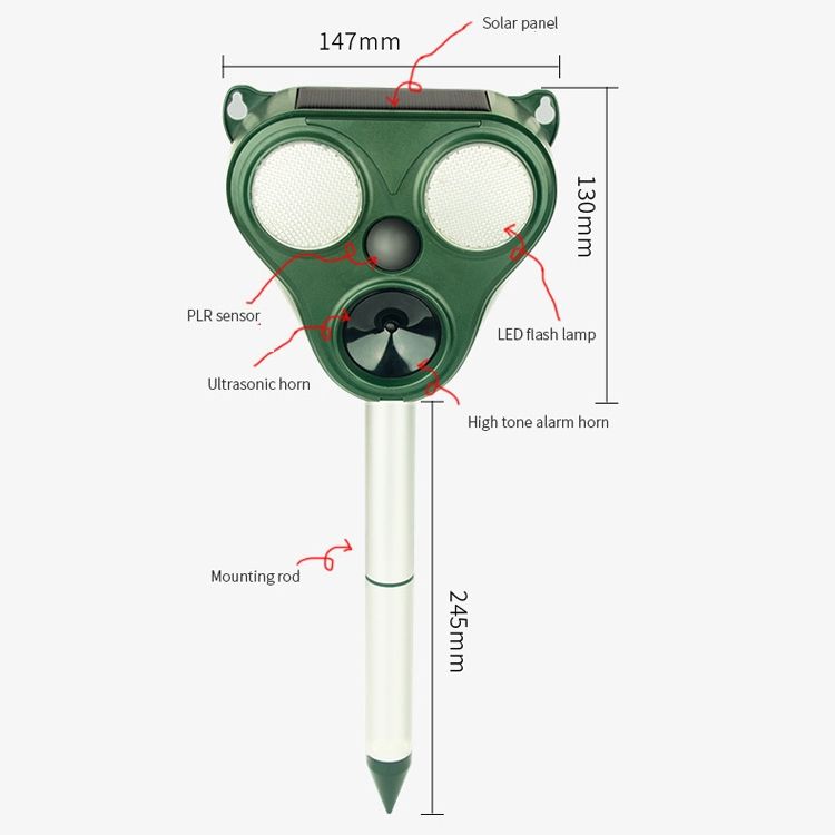 Outdoor Solar Animal Repeller Bird And Mouse Repeller