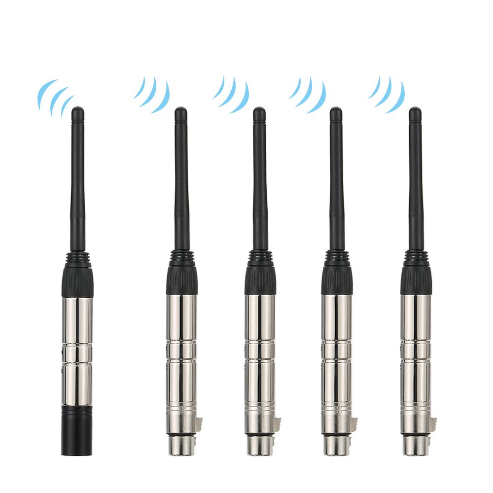 DMX512 2.4G ISM Wireless 5PCS Transmitter Receiver Kit For