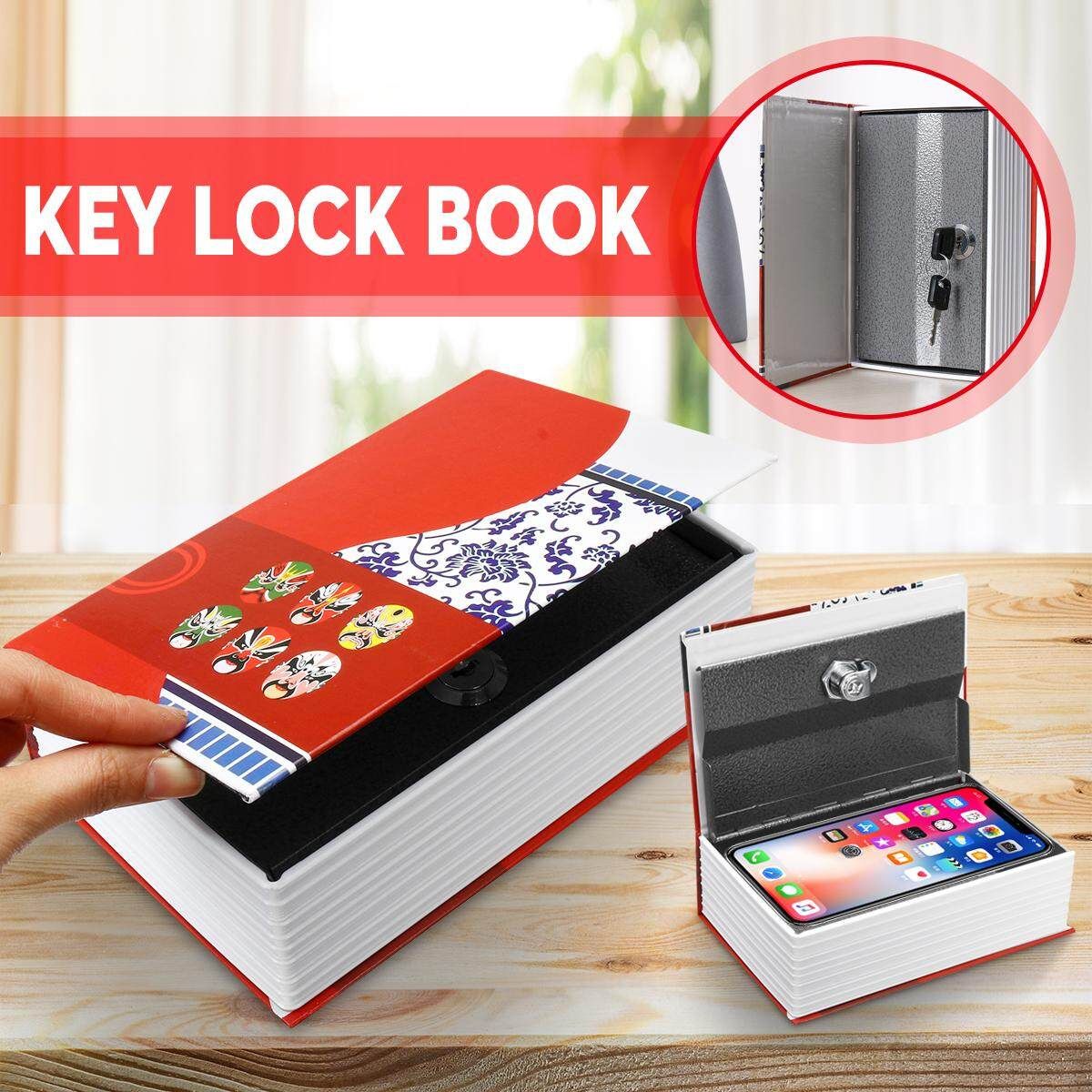 Dictionary Key Lock Book Money Cash Jewellery Secret Hidden Security Box