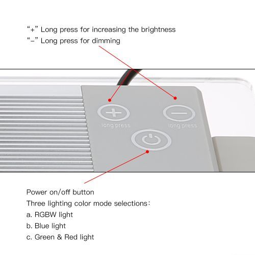 Tomshine RGBW LED Touch Control Aquarium Light SMD2835