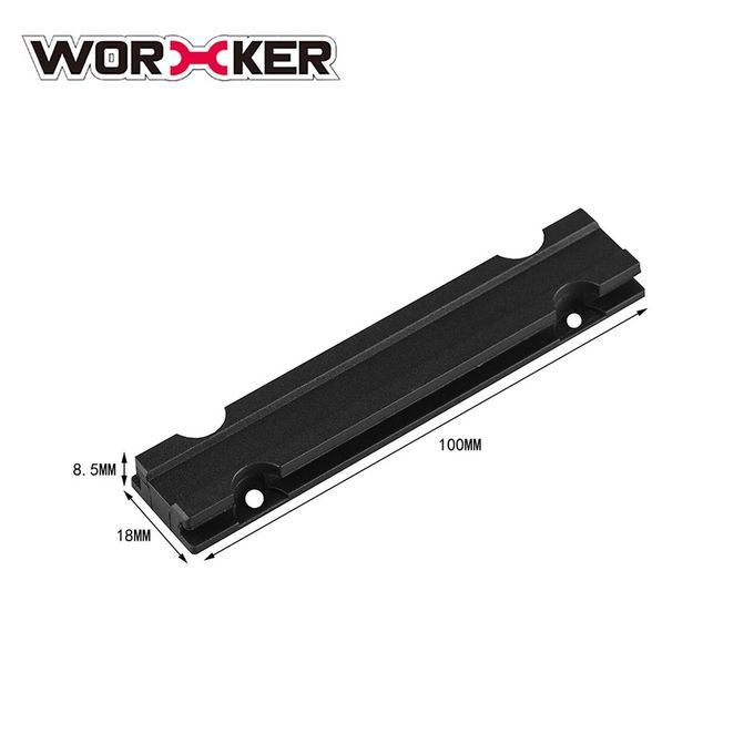 Worker ABS Plasti  Grooved Rail Pad Adapter Kit Toy   A  Essories  Hild Toy-bla K-10 M