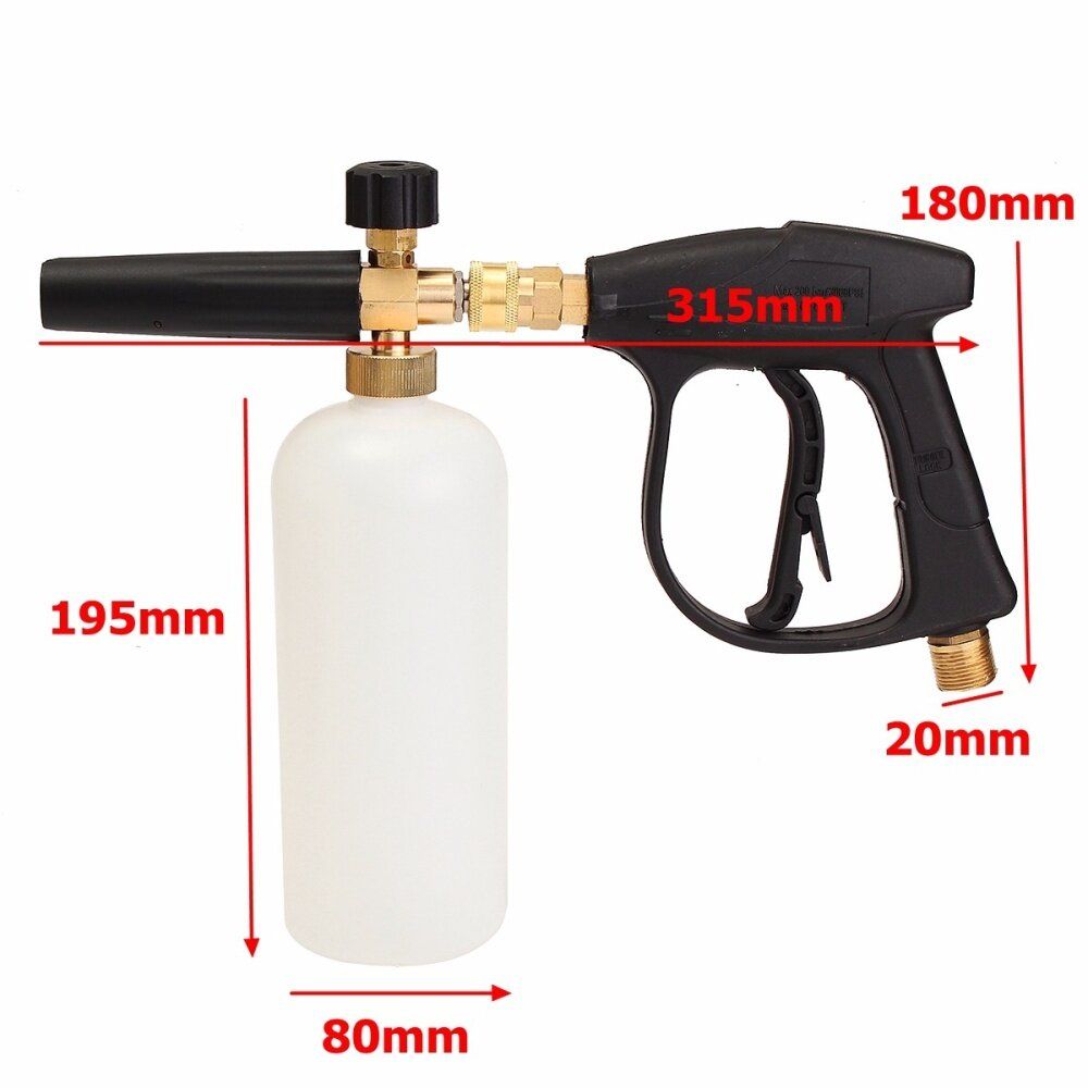 3000 PSI High Washer W/ 1L Snow Fo*m Lance Bottle Car Cleaning