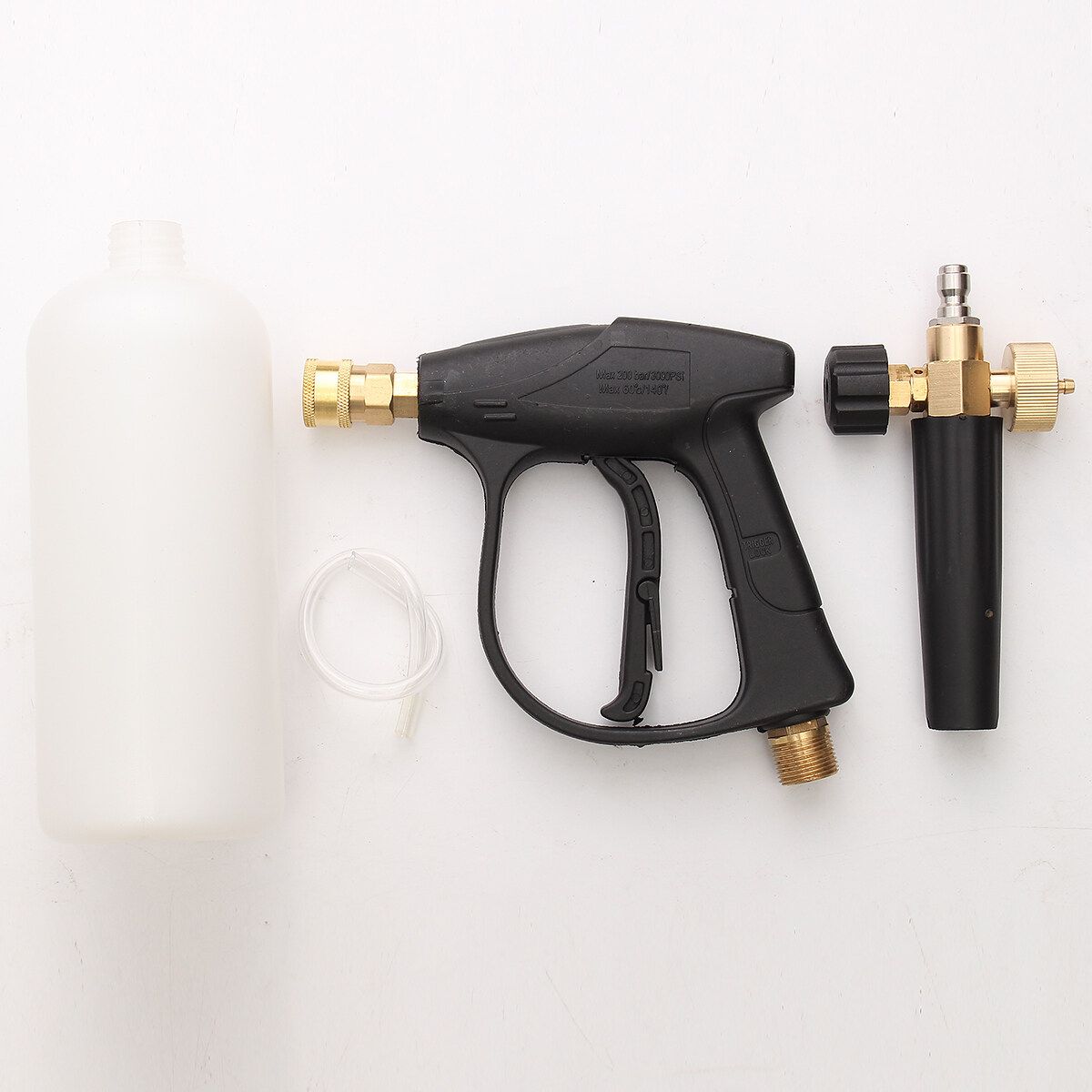 3000 PSI High Washer W/ 1L Snow Fo*m Lance Bottle Car Cleaning