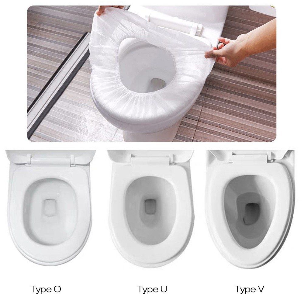 30pcs Disposable Toilet Covers Cushions Seat Cover Non-woven