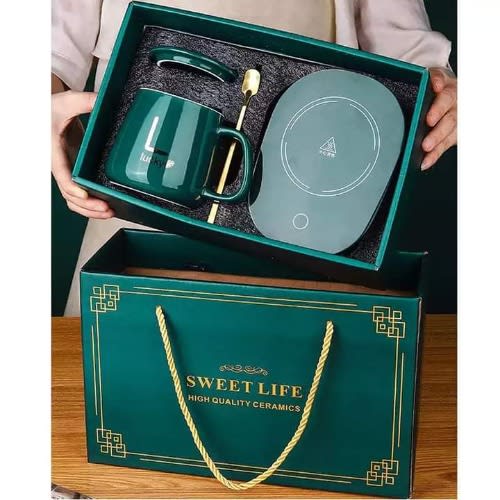 Electric Heating Mug And Saucer