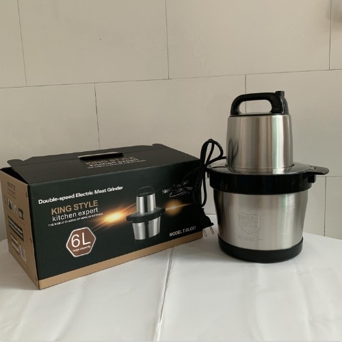 King Style Double-speed Electric Yam Pounder & Meat Grinder- 6 Litres