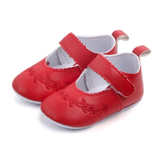Newborn Baby Girls Shoes - Red
