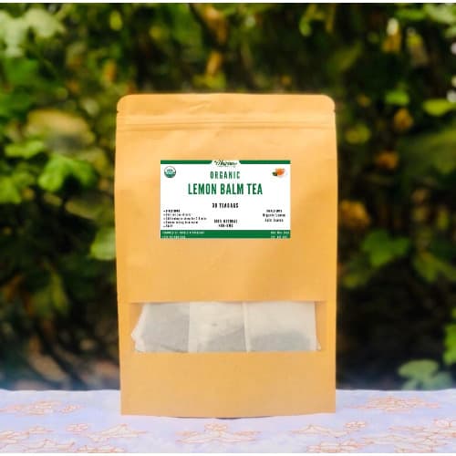 Organic Lemon Balm Tea - 30 Tea Bags