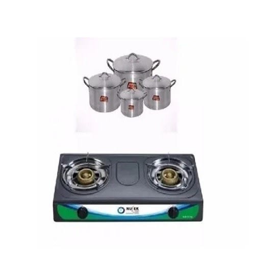 Tower Pot Set + Table Top Gas Cooker Kitchen Bundle