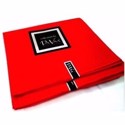 Daviva Plain Ankara - 6 Yards - Red