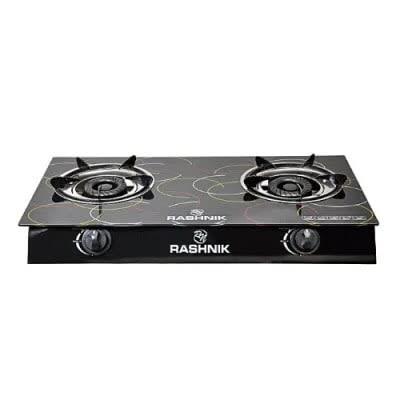 Double Burners Glass Top Gas Cooker