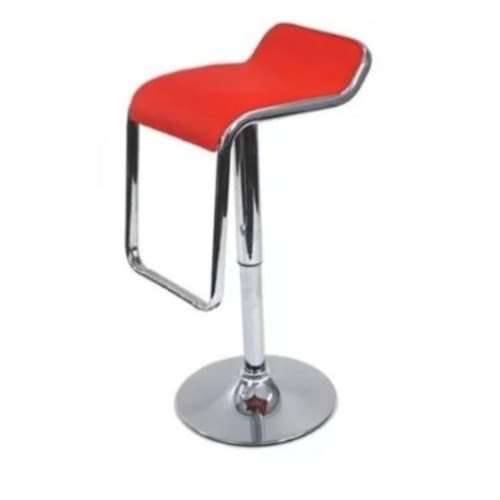Tough Leather Bar Stool - Red