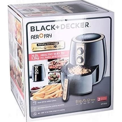 Black + Decker Rapid Air Convection Technology Air Fryer - 1500w - 4L
