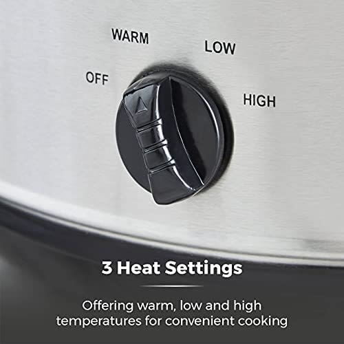 5.5L Slow Cooker With 3 Heat Setting 300W+
