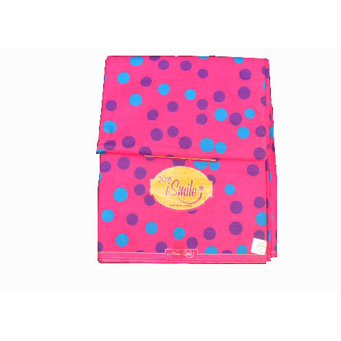 iSmile Pink Polka Dot Ankara Fabric