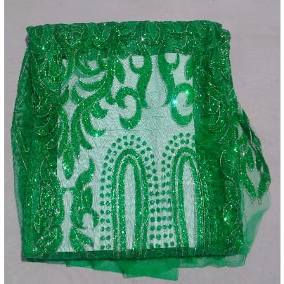3 Yards Chewing Gum Sample Lace - Green